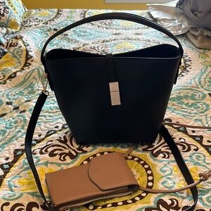 Black Leather Women's Bag
